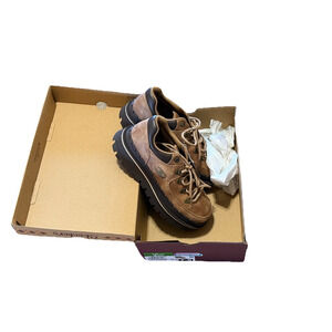 Skechers Jammers NEW NIB Vintage Style Shoes Lace Up Lug Chunky Size 7.5 Brown